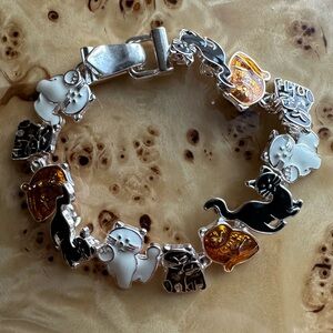 Cat Lovers Enamel Bracelet